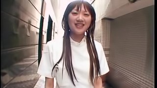 Long haired Japanese nurse takes a big cock deep in her hairy twat