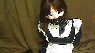 Kinky Japanese whore in a weird BDSM game