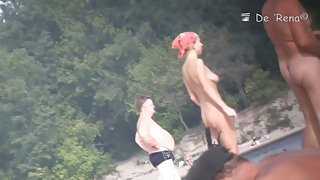 Voyeur spy video on a nude beach with hot ladies and fat gentlemen