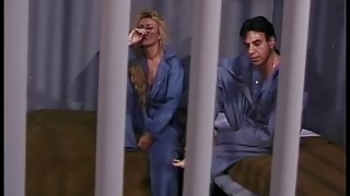 Golden-Haired grandma in jail still has the oral pleasure and fucking skills
