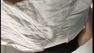 Cute ass in white boxers in this upskirt video on a public place