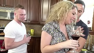 Kiki Daire cannot resist a couple of handsome bisexul lovers