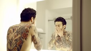 Tattooed guy gets to fuck Kenzie Reeves while she moans loudly