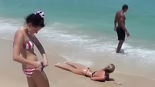 A Hot Day At The Beach With Sexy girls In Bikinis