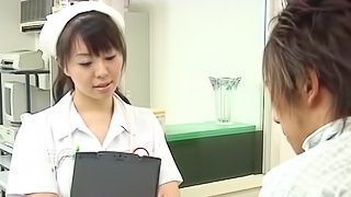Experienced Japanese nurse gets gangbanged by patients